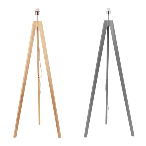 Wooden tripod floor - lamp, base