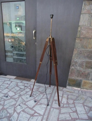 Antique nautical tripod floor - nautical,