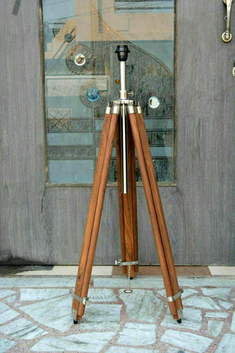 Antique tripod floor lamp - tripod,