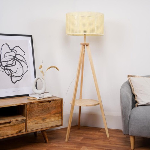 Wooden shelf tripod - shelf, floor