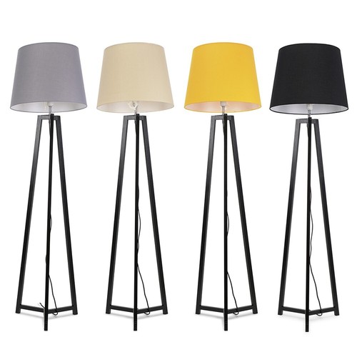 Black wooden tripod - floor, lamp