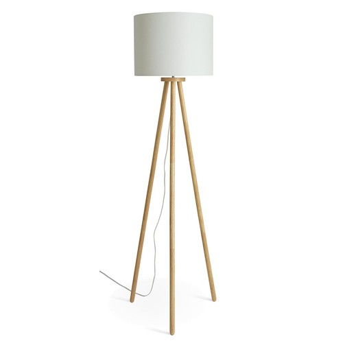 Floor lamp wooden tripod - floor,