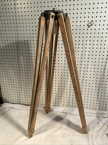 Antique wooden survey tripod - antique,
