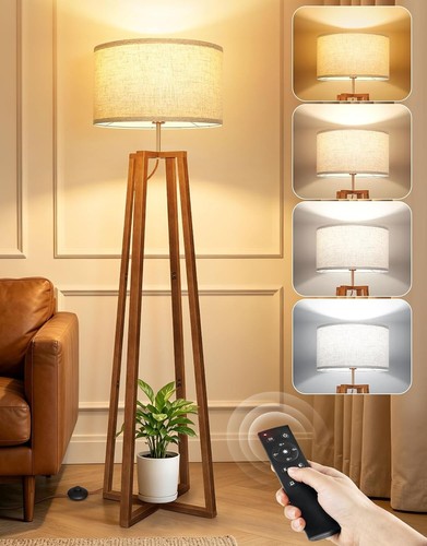 Outon walnut floor lamp with - floor,