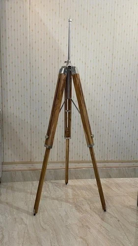 Teak wood tripod floor - wood,
